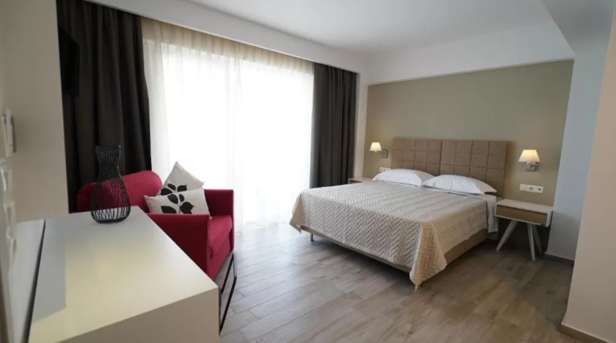 Grcka hoteli letovanje, Paralia, Olympus Thalassea, izgled spavace sobe