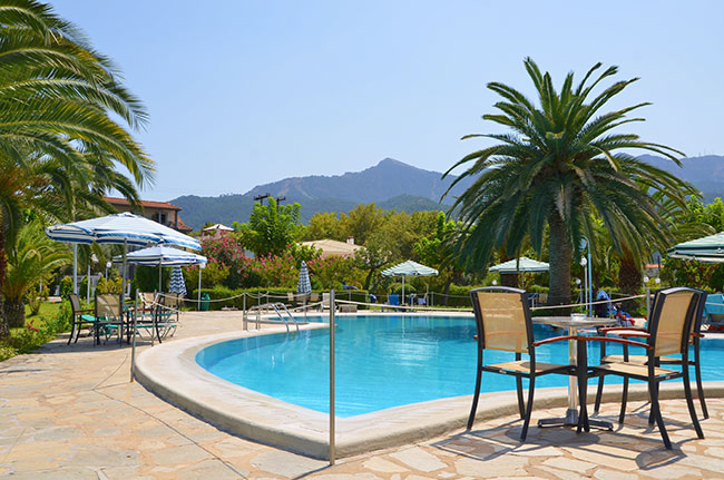 Grcka hoteli letovanje, Tasos, Limenas, Hotel Aethria, pool