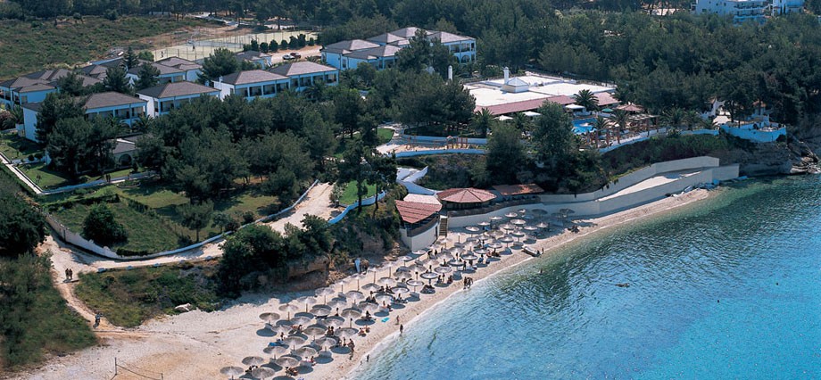 Grcka hoteli letovanje, Tasos, Potos, Hotel Alexandra Beach&Spa, pogled na plažu
