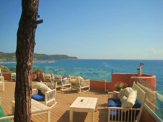 Grcka hoteli letovanje, Tasos, Potos, Hotel Alexandra Beach&Spa, pogled sa terase