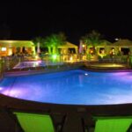 Grcka hoteli letovanje, Halkidiki, Elinotel Apolamare,Hanioti bazen noću
