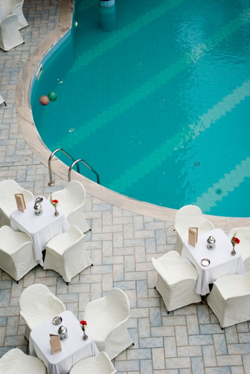 Grcka hoteli letovanje, Paralia, Mediterranean Resort,restoran kod bazena