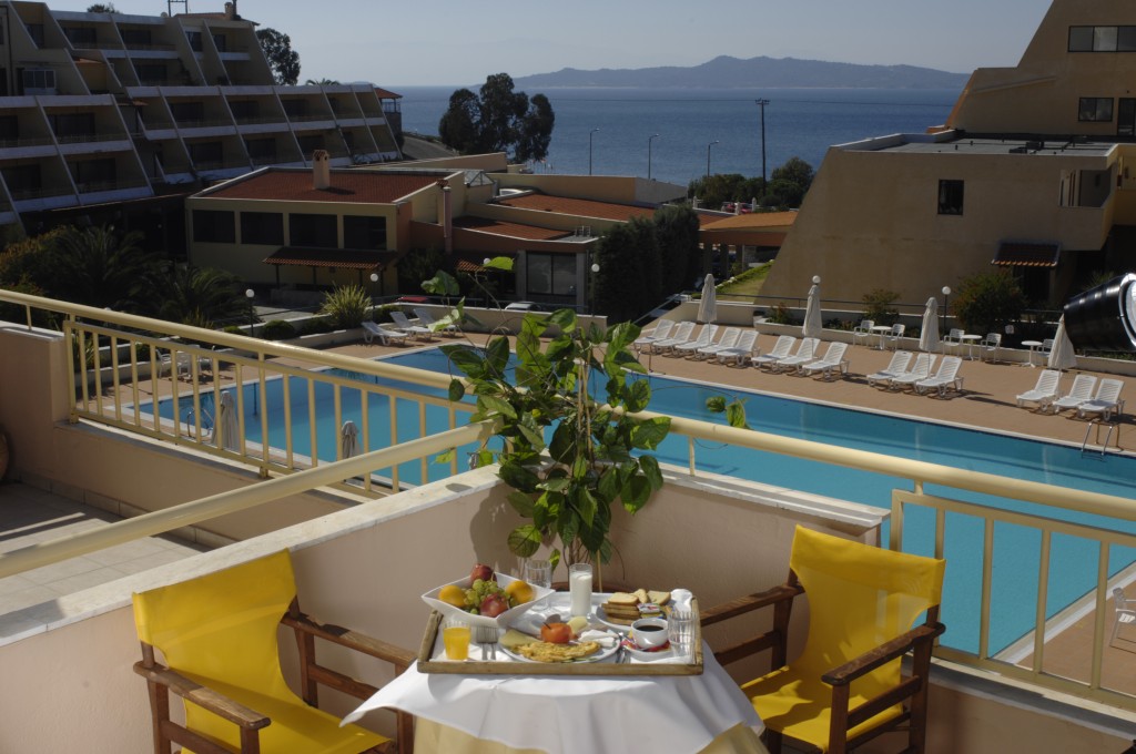 Grcka hoteli letovanje, Halkidiki, Uranopolis,hotel Teoxenia,pogled sa terase