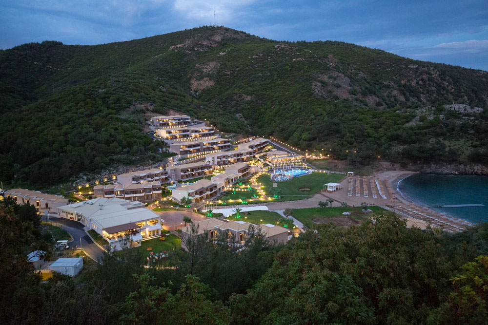 Grcka hoteli letovanje, Tasos, Agios Ioannis, Hotel Thassos Grand Resort, pogled na kompleks
