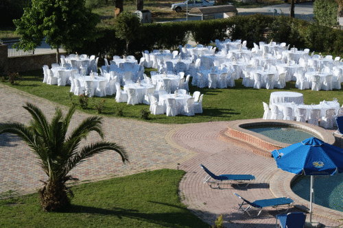 Grcka hoteli letovanje, Halkidiki, Siviri,Jenny,restoran u bašti