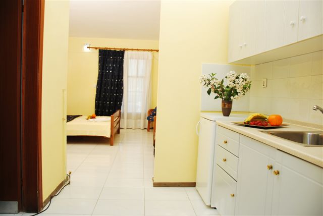 Grcka hoteli letovanje, Halkidiki, Siviri,Jenny,deo kihinje i sobe