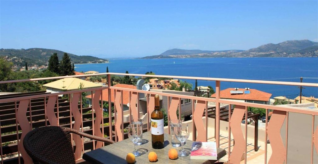 Grcka hoteli letovanje, Lefkada, Nikiana, Hotel Vergina star, pogled sa terase