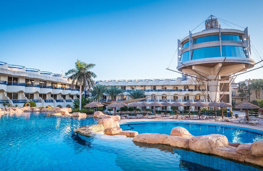 Letovanje Egipat avionom, Hurgada, Hotel Sea Gull, otvoreni bazen