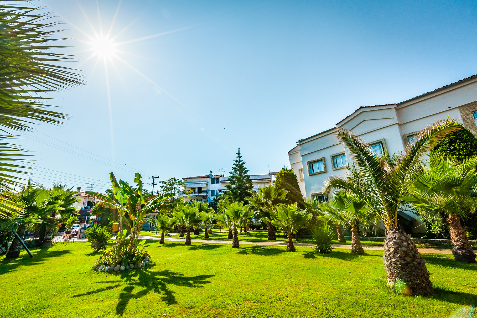 Grcka hoteli letovanje, Halkidiki, Tresor Sousuras, bašta