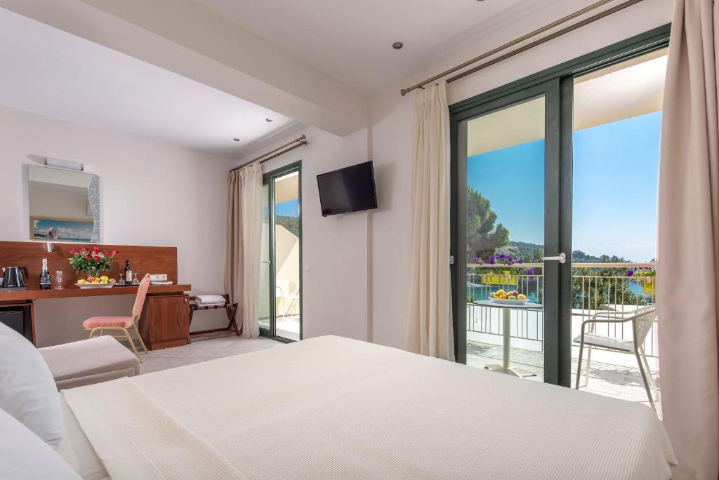 Grcka hoteli letovanje, Trakija, Kavala,hotel Tosca beach,pogled iz sobe