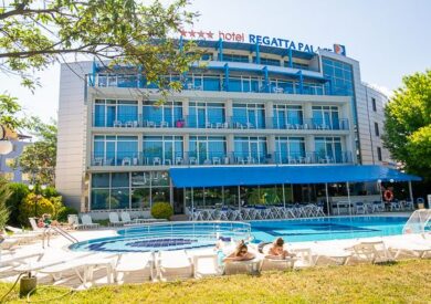 Letovanje Bugarska autobusom, Sunčev breg, Hotel Regata Palace, spoljašnji izgled