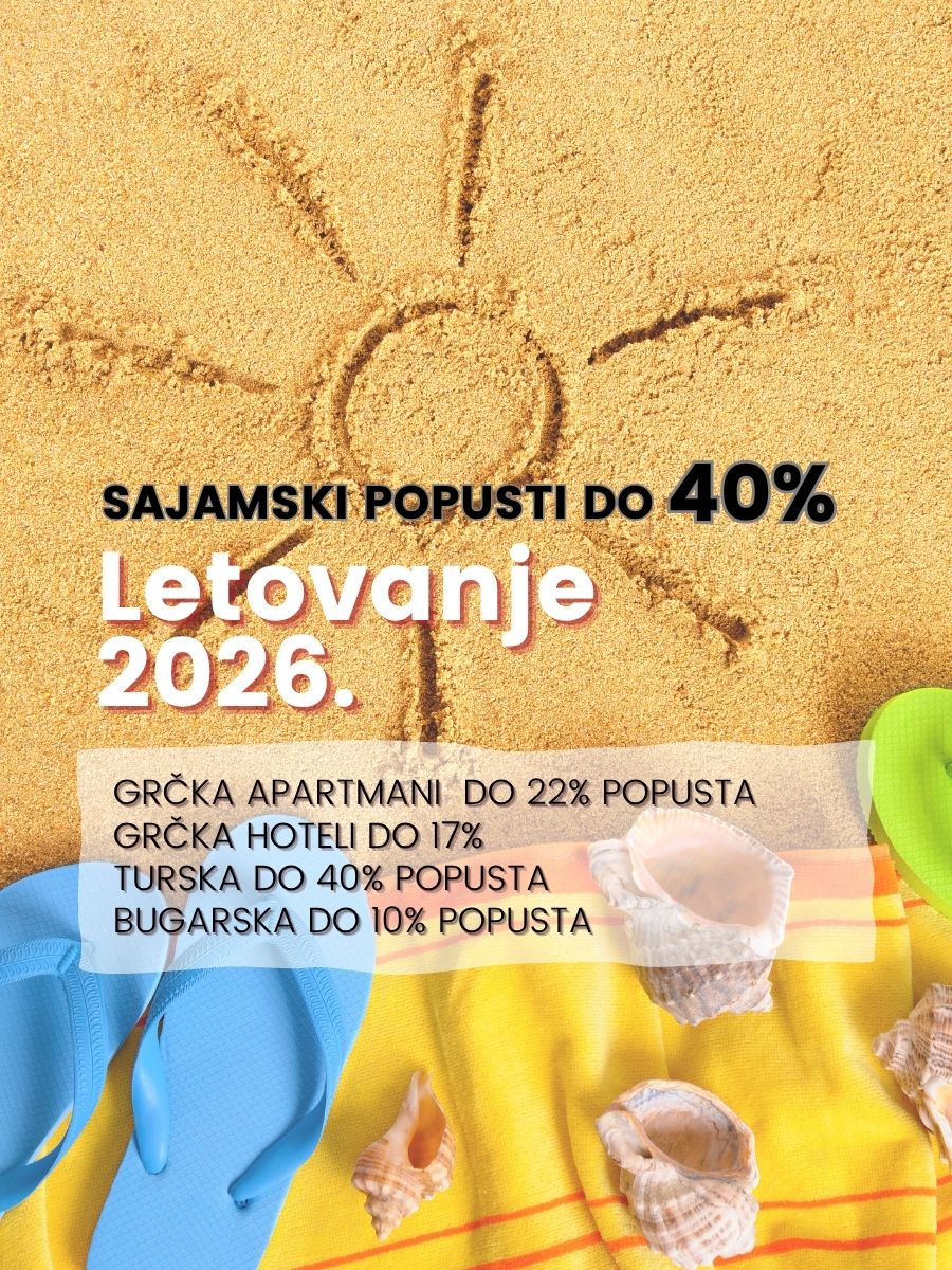 LETOVANJE 2026. SAJAMSKI POPUST